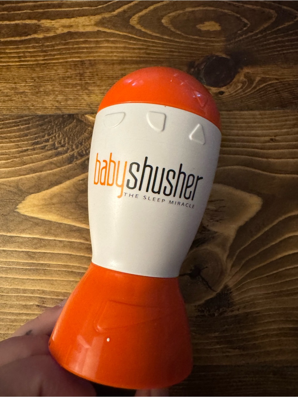BabyShusher Orange and White Infant Sleep Soother